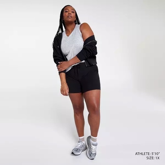 CALIA Women's Cropped Zip Hoodie in Pure Black - Size 2X - Picture 5 of 14